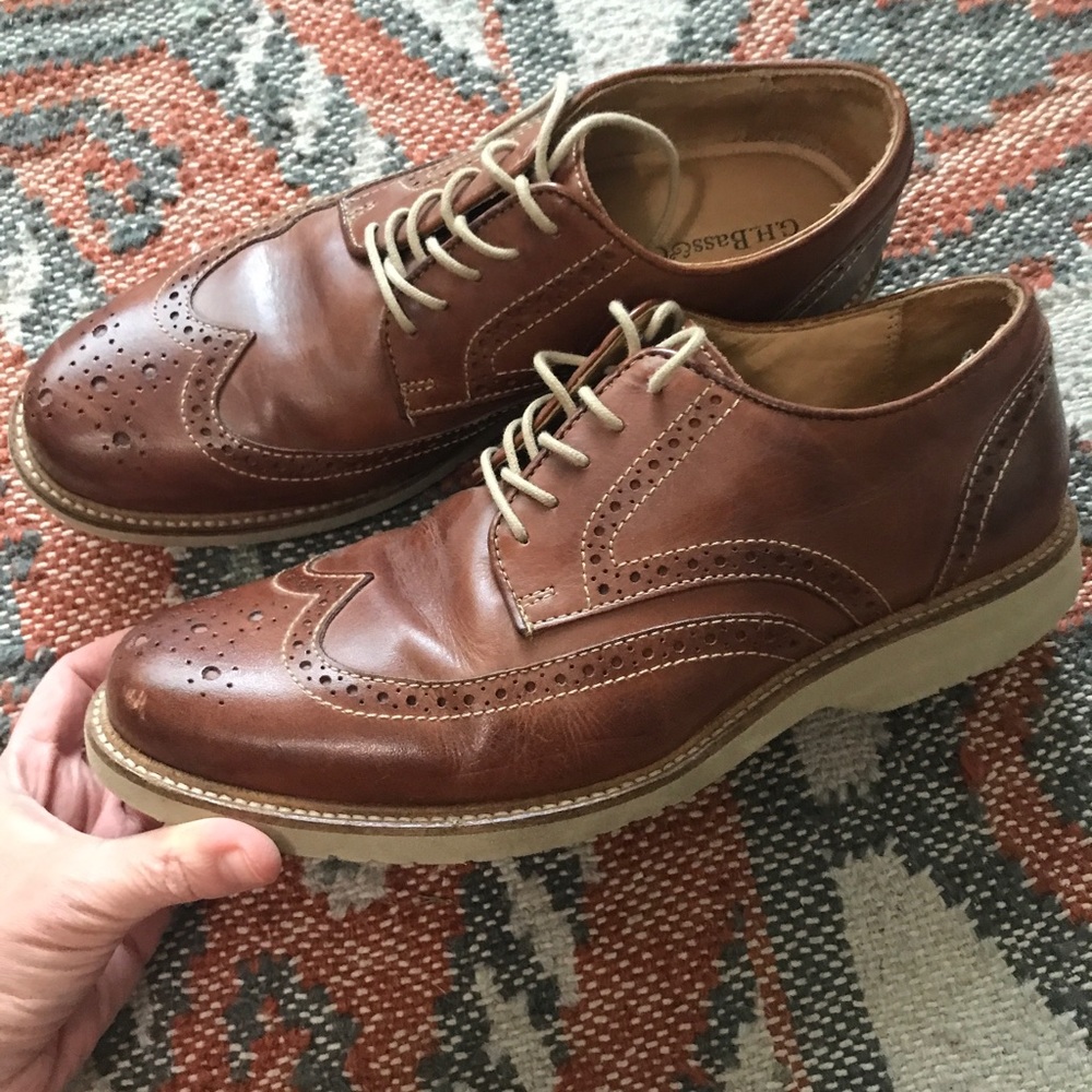 G.H. Bass Men’s Leather Lace Up Shoes